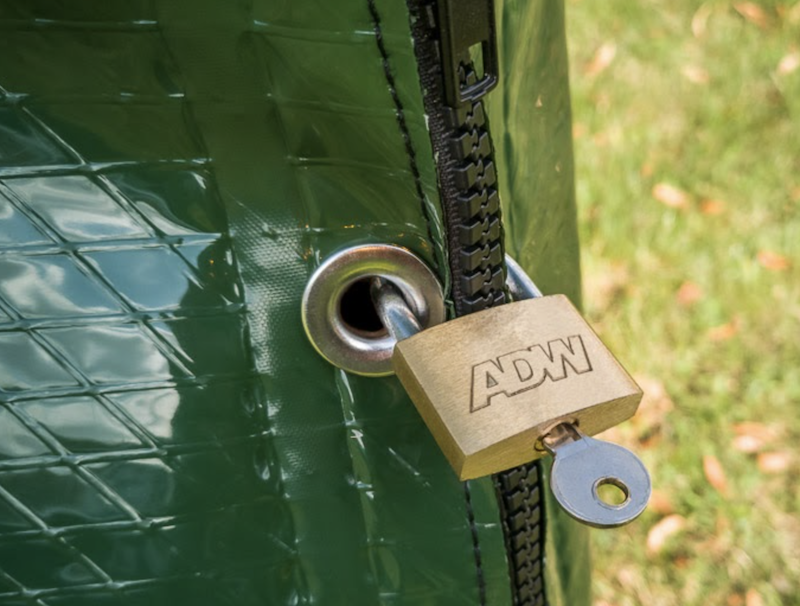 Theft protection irrigation bags